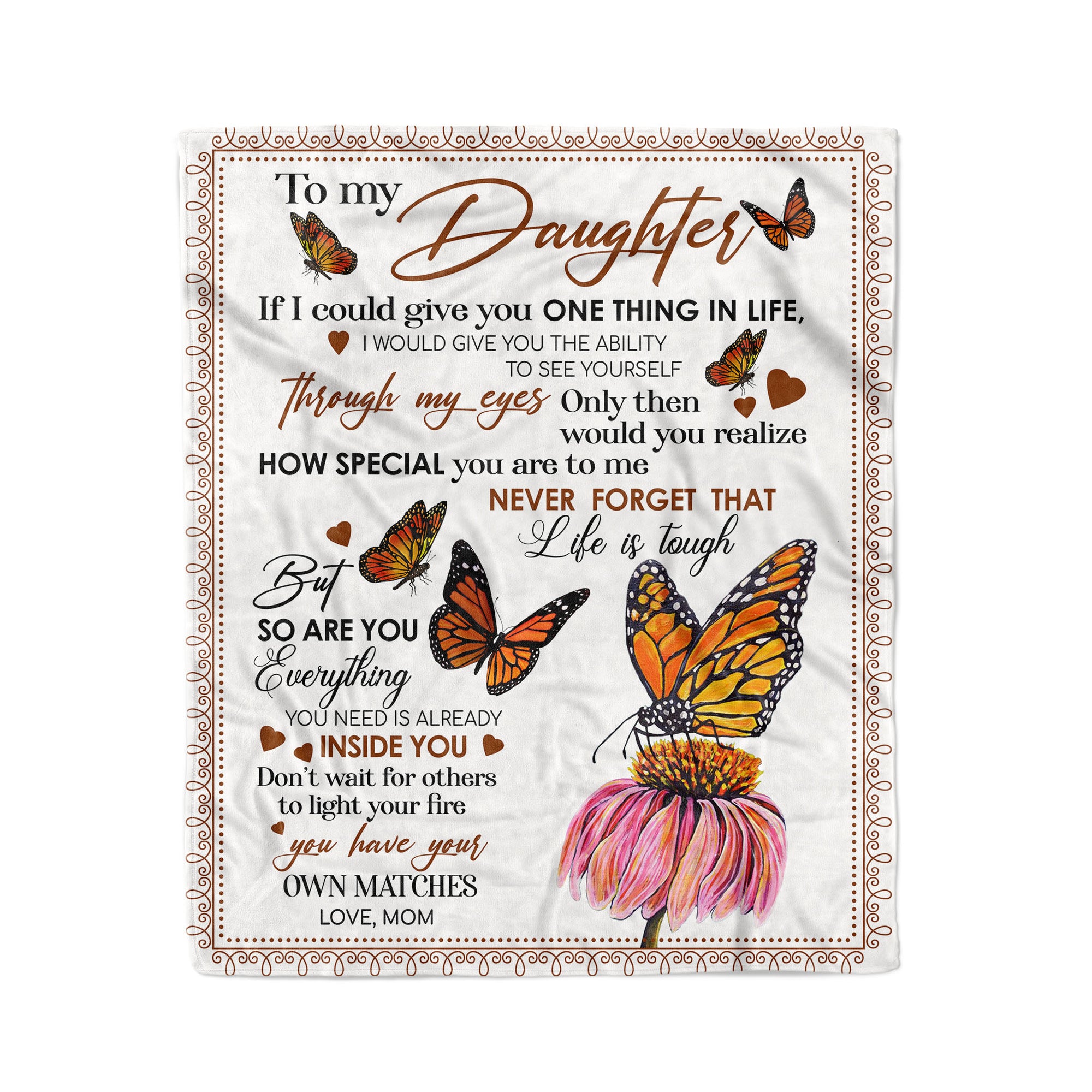 To My Daughter - How Special You Are To Me - Fleece Blanket FB06V