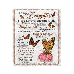 To My Daughter - How Special You Are To Me - Fleece Blanket FB06V