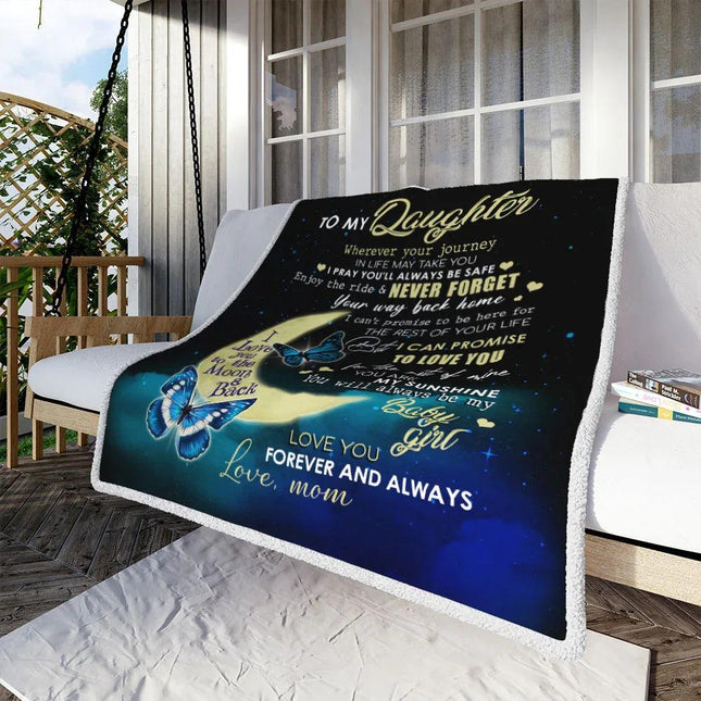 To My Daughter - Enjoy The Ride - Fleece Blanket FB01V - Charming Present
