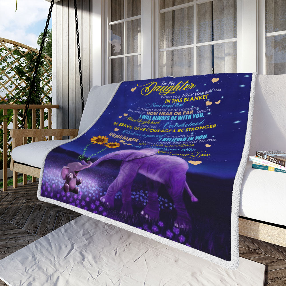To My Daughter - I Will Always Be With You - Fleece Blanket FB03V