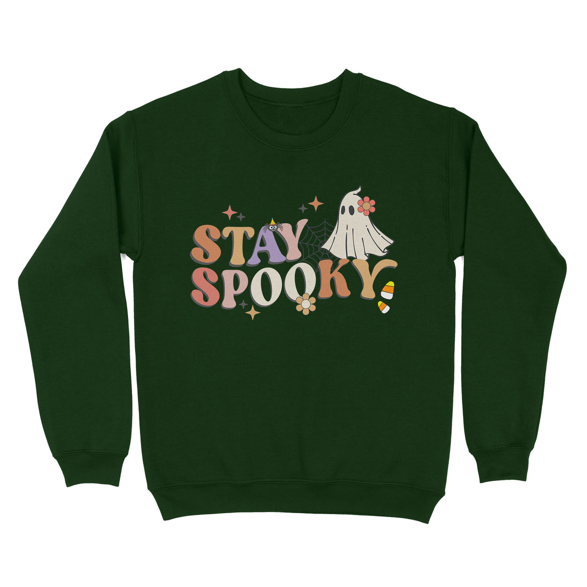 Vintage Ghost Halloween Sweatshirt
