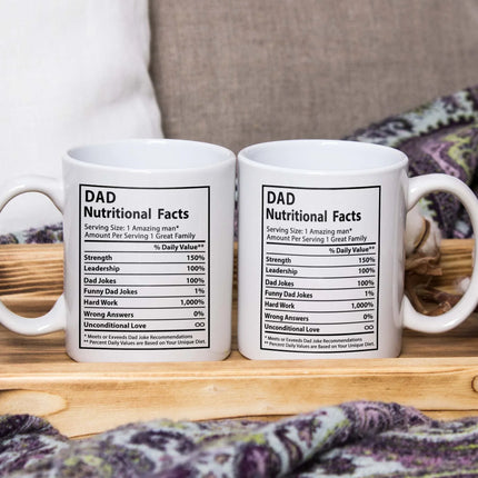 Novelty Superhero Dad Nutrition Facts - Mug MG05 - Charming Present
