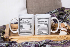 Novelty Superhero Dad Nutrition Facts - Mug MG05