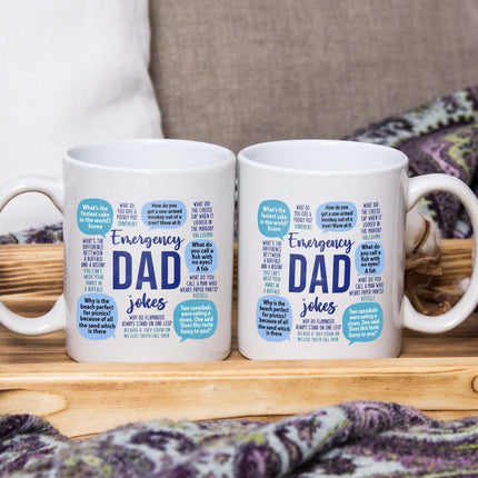 Emergency Dad Jokes - White Mug MG10 - Charming Present