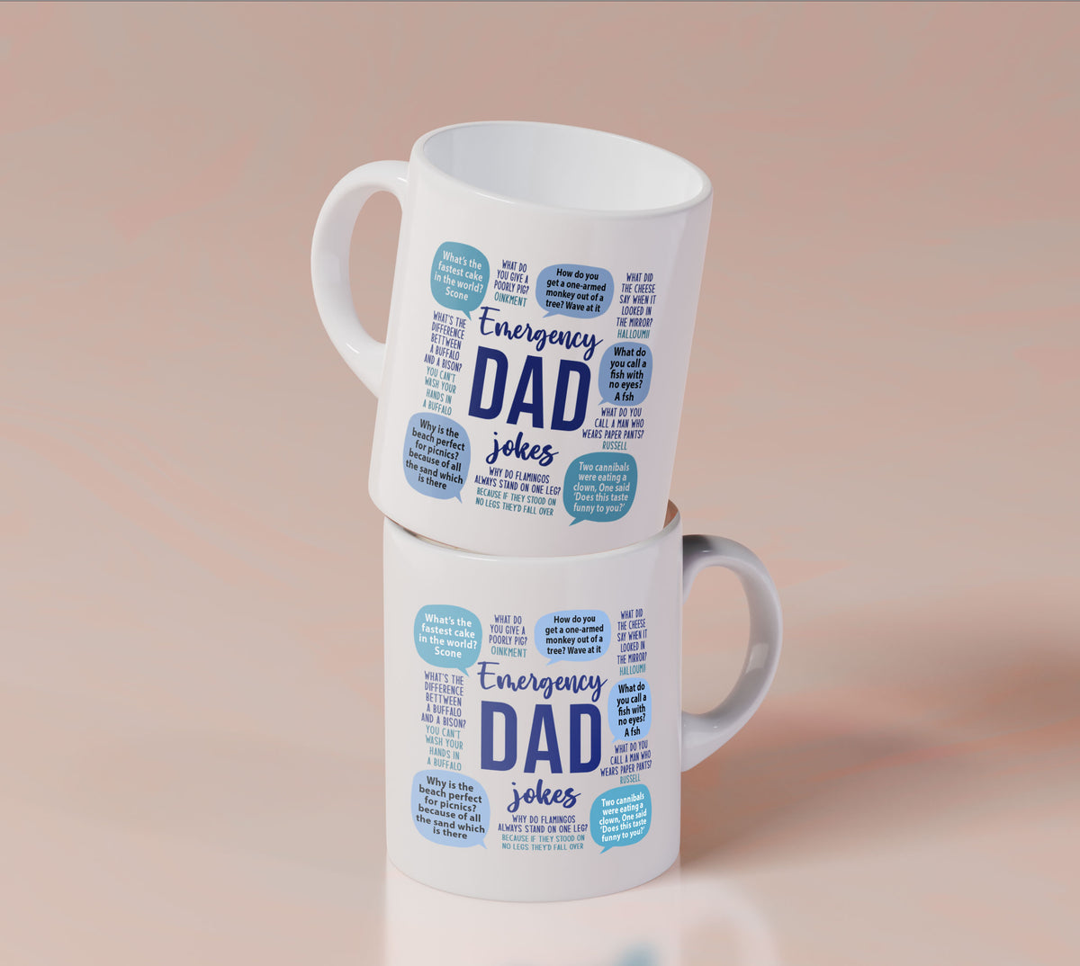 Emergency Dad Jokes - White Mug MG10