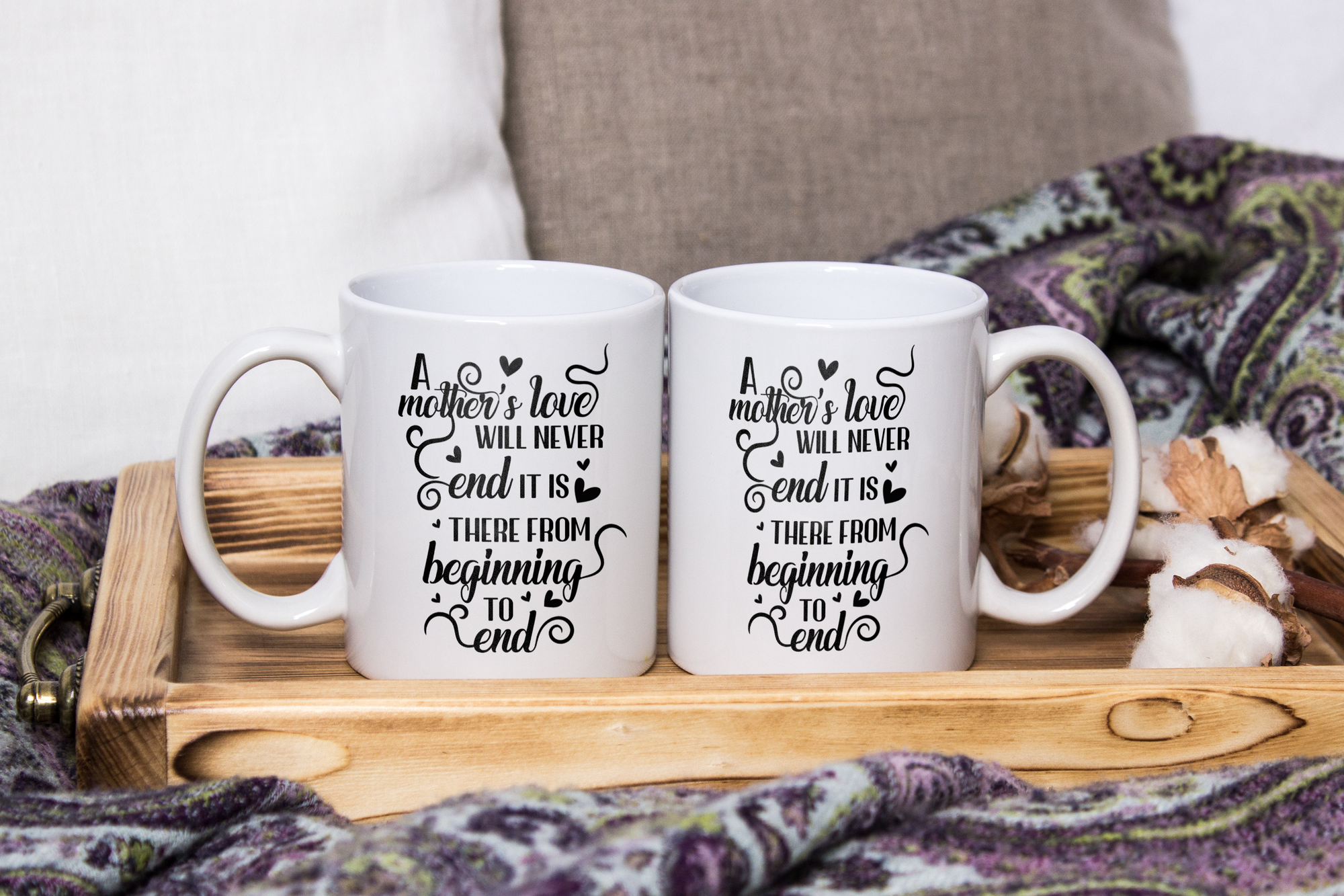 A Mother's Love Will Never End - White Mug MG17