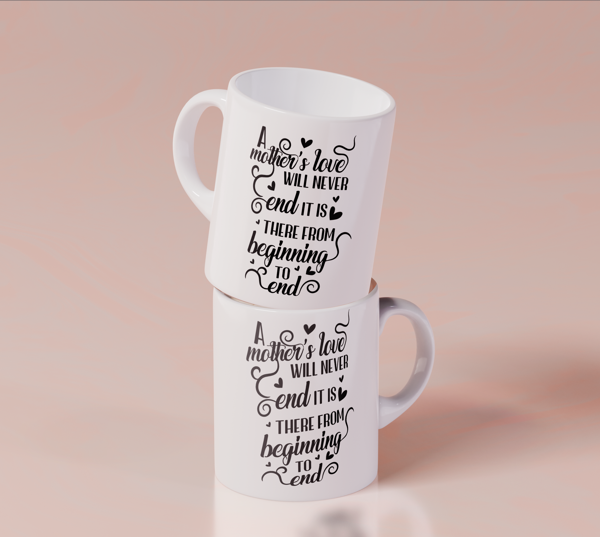 A Mother's Love Will Never End - White Mug MG17