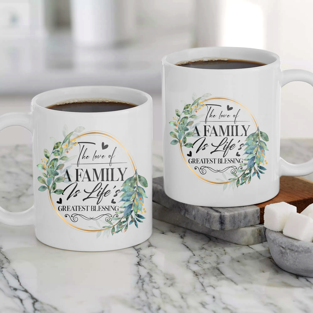 The Love Of A Family Is Life's Greatest Blessing - White Mug MG07