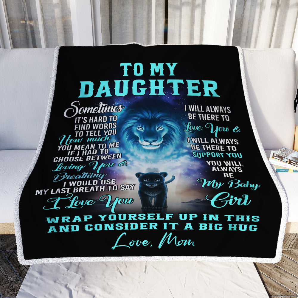 To My Daughter - How Much You Mean To Me - Fleece Blanket FB02T