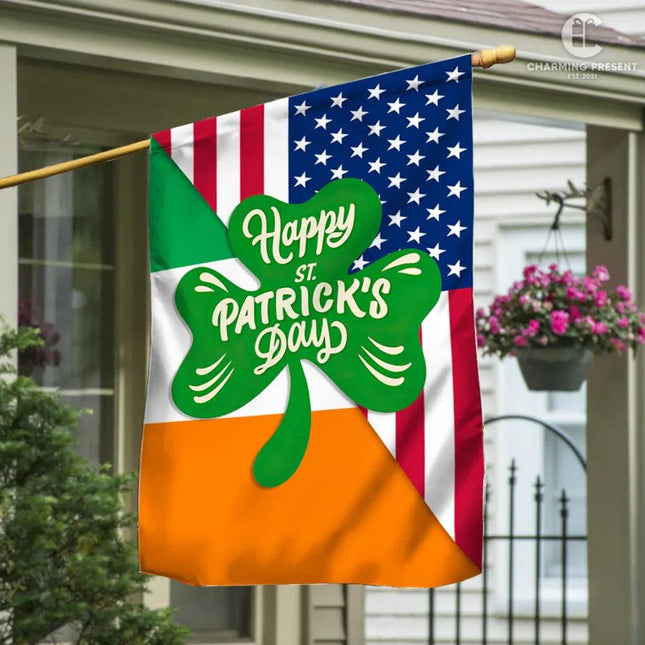Happy St.Patricks Day Flag - Charming Present