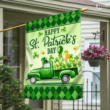 Welcome St.Patricks Day Flag Version 2 - Charming Present