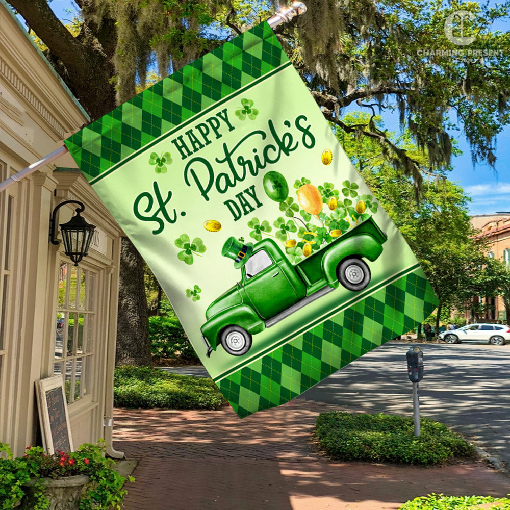 Welcome St.Patricks Day Flag Version 2