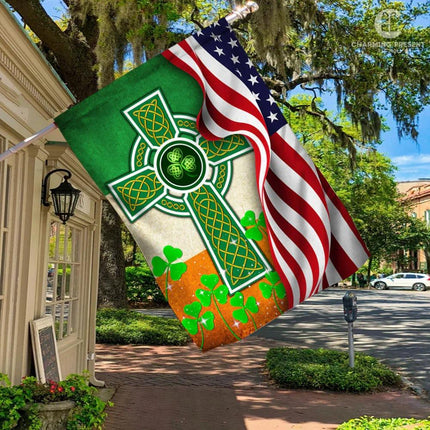 Celtic Cross Knot Flag: Bring the Luck of the Irish to Your Home - Charming Present