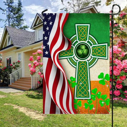 Celtic Cross Knot Flag: Bring the Luck of the Irish to Your Home - Charming Present