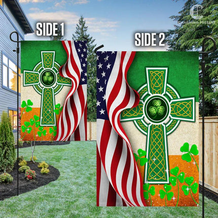 Celtic Cross Knot Flag: Bring the Luck of the Irish to Your Home - Charming Present