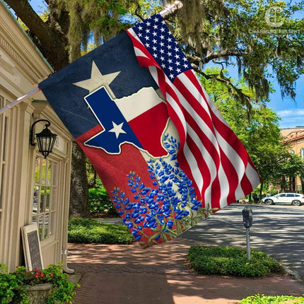 Texas Bluebonnets Flag - Charming Present