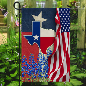 Texas Bluebonnets Flag