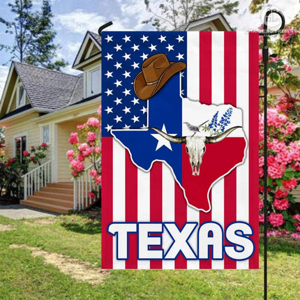 Texas Bluebonnets Flag Version 4 - Charming Present