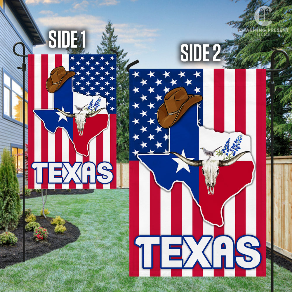 Texas Bluebonnets Flag Version 4