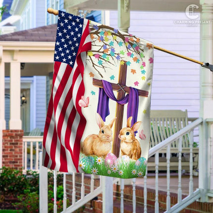 Happy Easter Day Flag - Charming Present