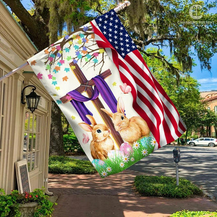 Happy Easter Day Flag - Charming Present