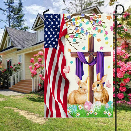 Happy Easter Day Flag - Charming Present