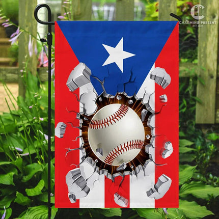 Puerto Rico Baseball Team Flag Version 2 - Charming Present