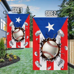 Puerto Rico Baseball Team Flag Version 2