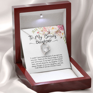 To My Bonus Daughter - You Are Always In My Heart - Forever Love Necklace SO164V