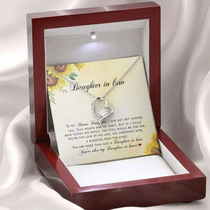 Daughter In Law - You're Also My Daughter In Heart - Forever Love Necklace - Charming Present