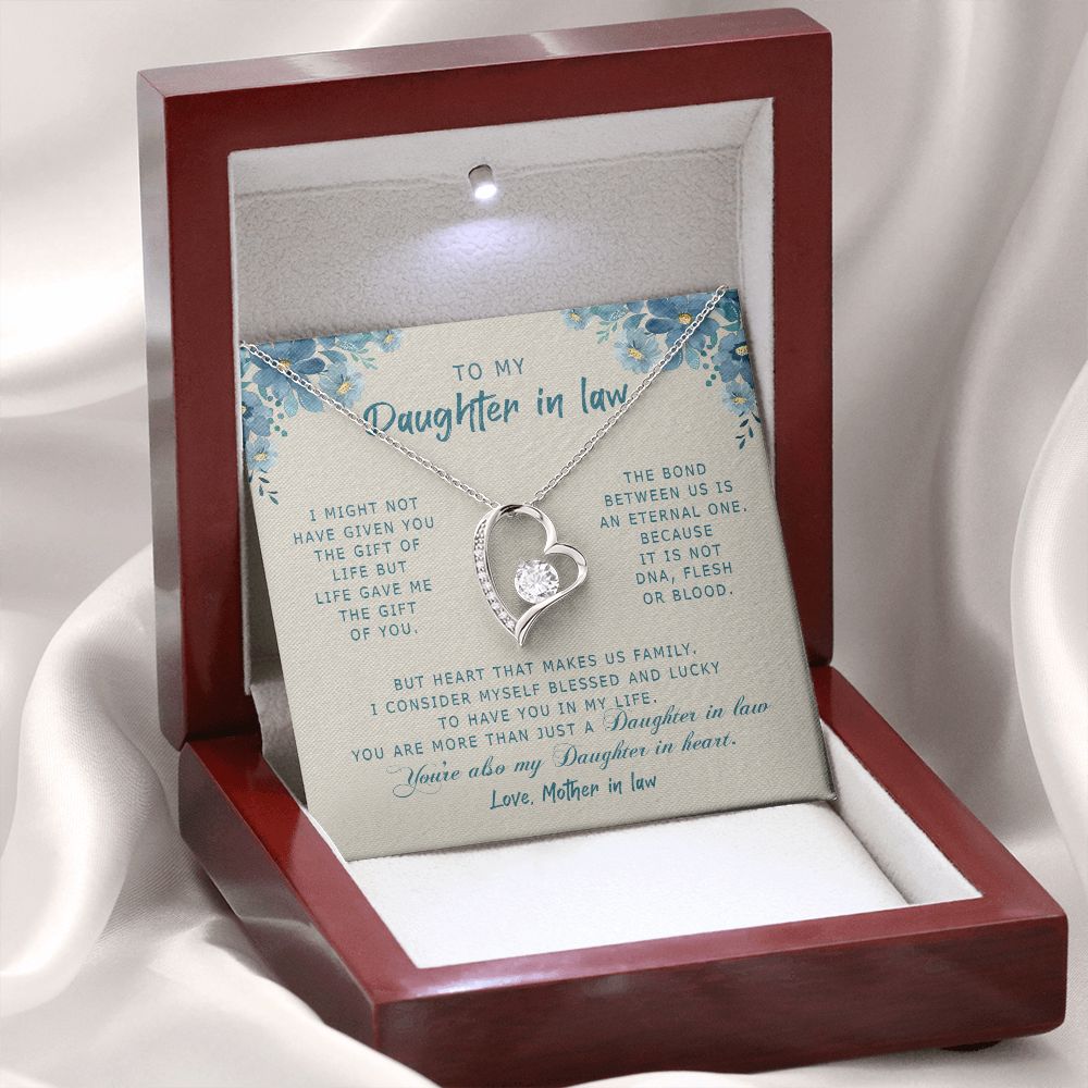 Daughter In Law - Mother In Law - Life Give Me The Gift Of You -Forever Love Necklace