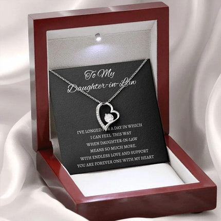 Daughter In Law - You Are Forever One - Forever Love Necklace - Charming Present