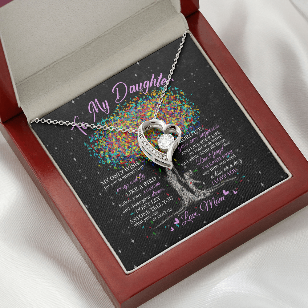 To My Daughter - Live Your Life - Forever Love Necklace SO178T