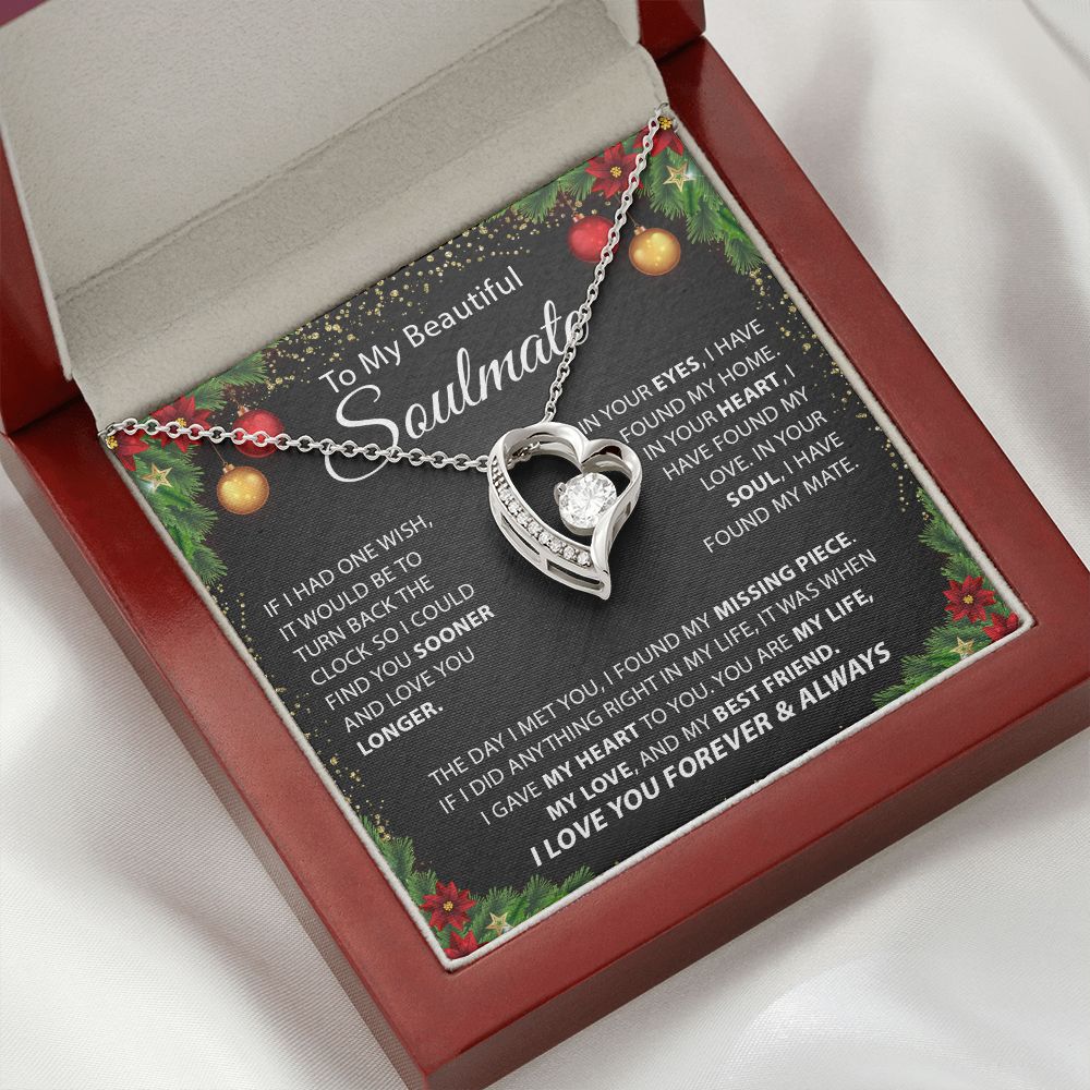 Beautiful Soulmate - I Love You Forever & Always - Forever Love Necklace