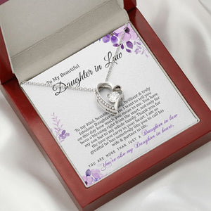 Daughter In Law - How Much You Mean To Me - Forever Love Necklace