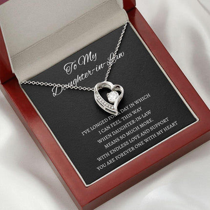 Daughter In Law - You Are Forever One - Forever Love Necklace - Charming Present