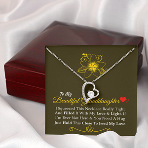 To My Beautiful Granddaughter - Feel My Love - Forever Love Necklace SO160V