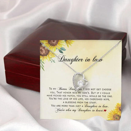 Daughter In Law - You're Also My Daughter In Heart - Forever Love Necklace - Charming Present