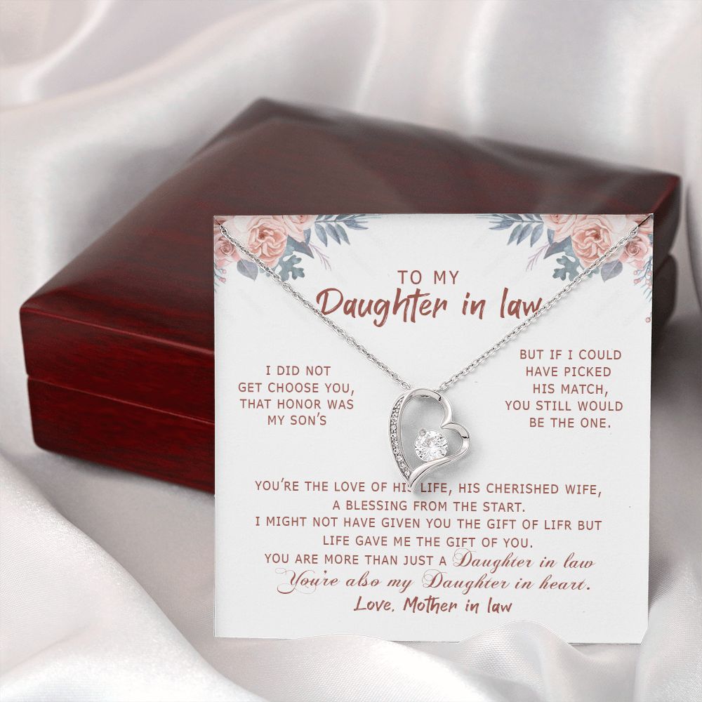 Daughter In Law - Life Gave Me The Gift Of You - Forever Love Necklace