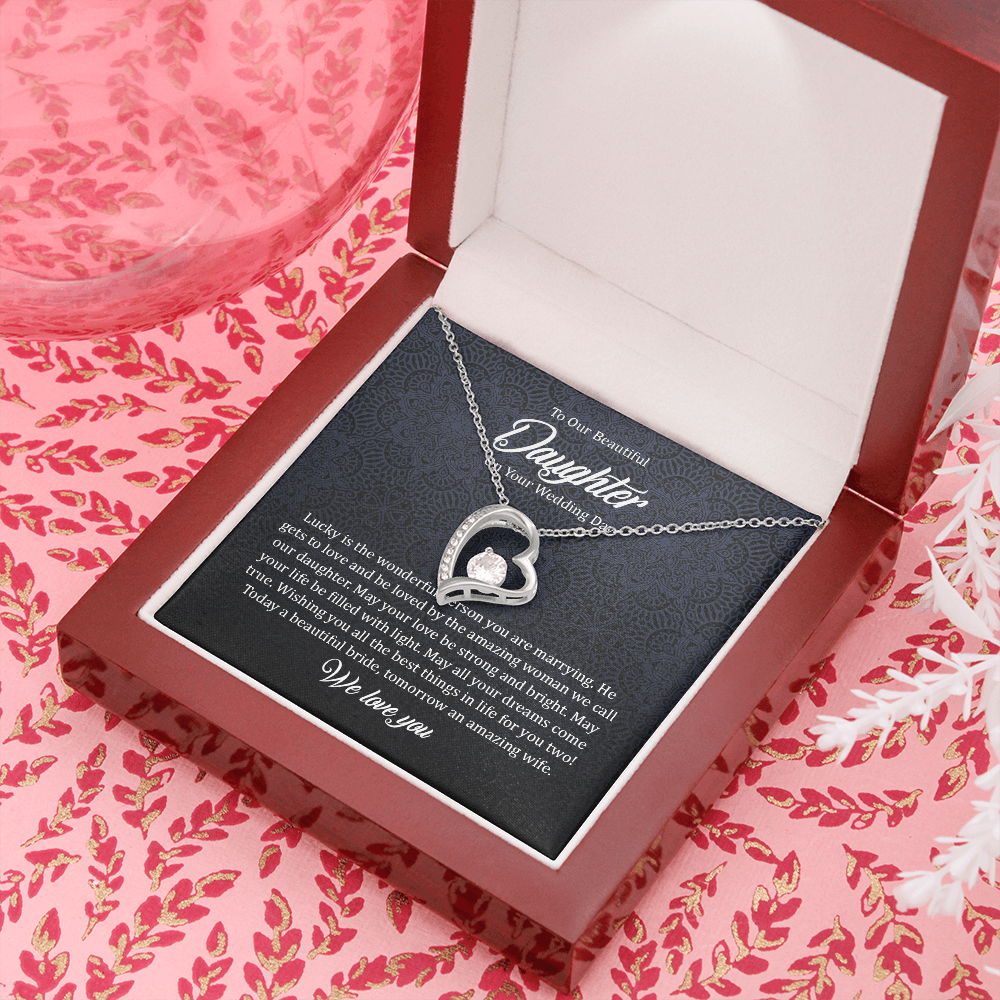 To Our Beautiful Daughter On Your Wedding Day - Necklace SO149T