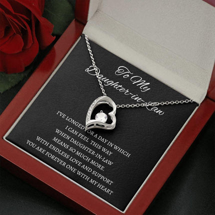 Daughter In Law - You Are Forever One - Forever Love Necklace - Charming Present