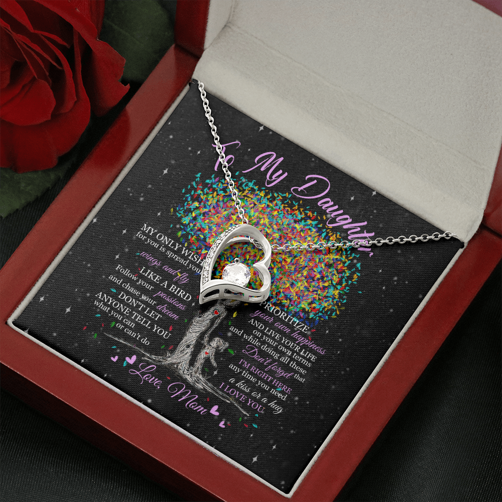 To My Daughter - Live Your Life - Forever Love Necklace SO178T