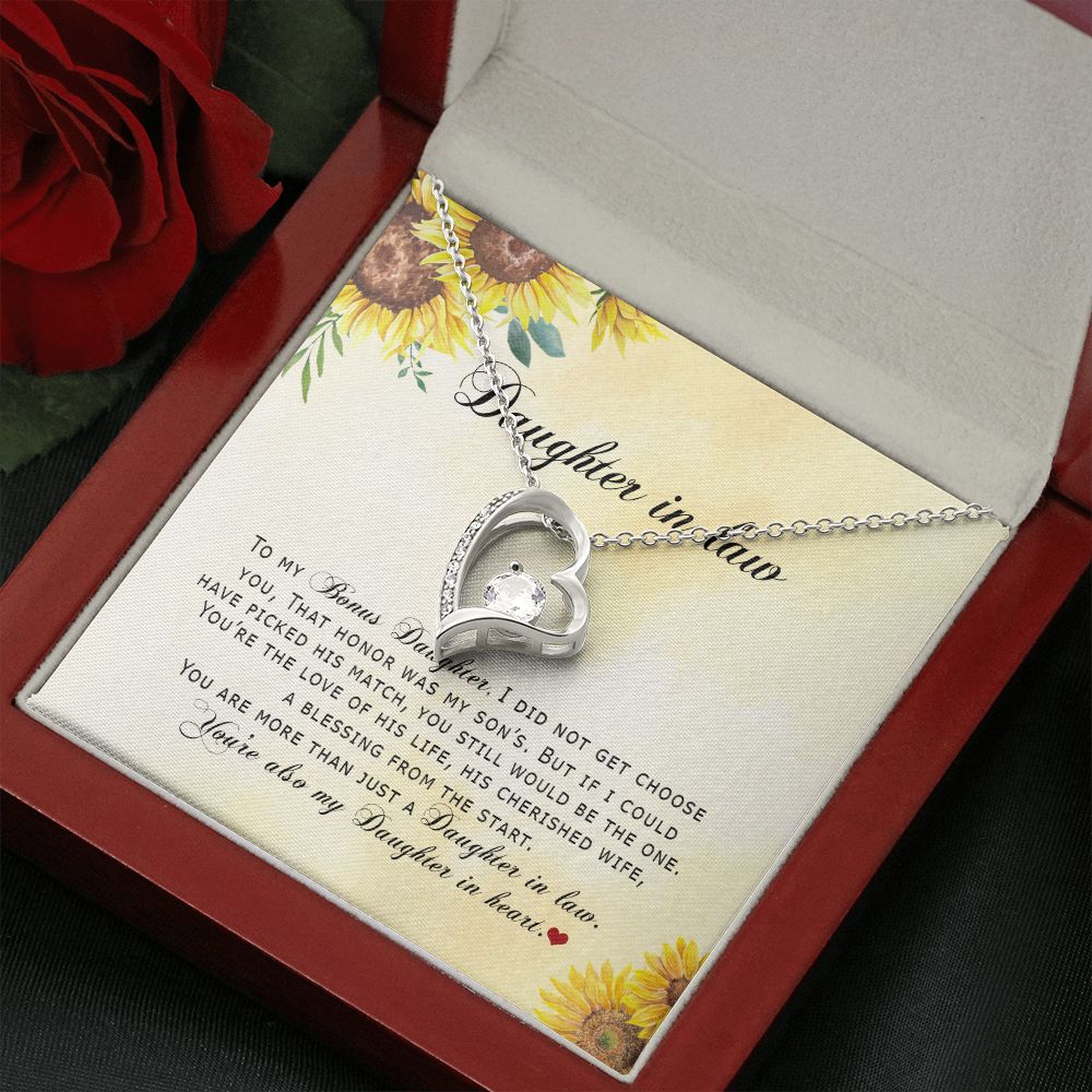 Daughter In Law - You're Also My Daughter In Heart - Forever Love Necklace