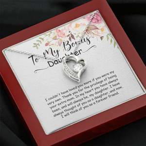 To My Bonus Daughter - You Are Always In My Heart - Forever Love Necklace SO164V