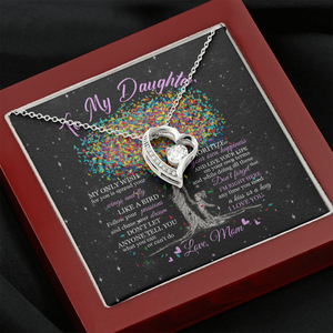 To My Daughter - Live Your Life - Forever Love Necklace SO178T