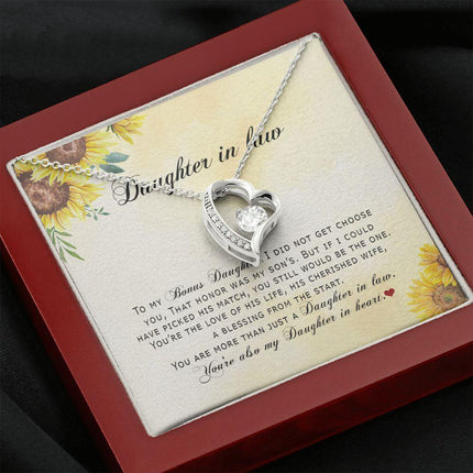Daughter In Law - You're Also My Daughter In Heart - Forever Love Necklace - Charming Present