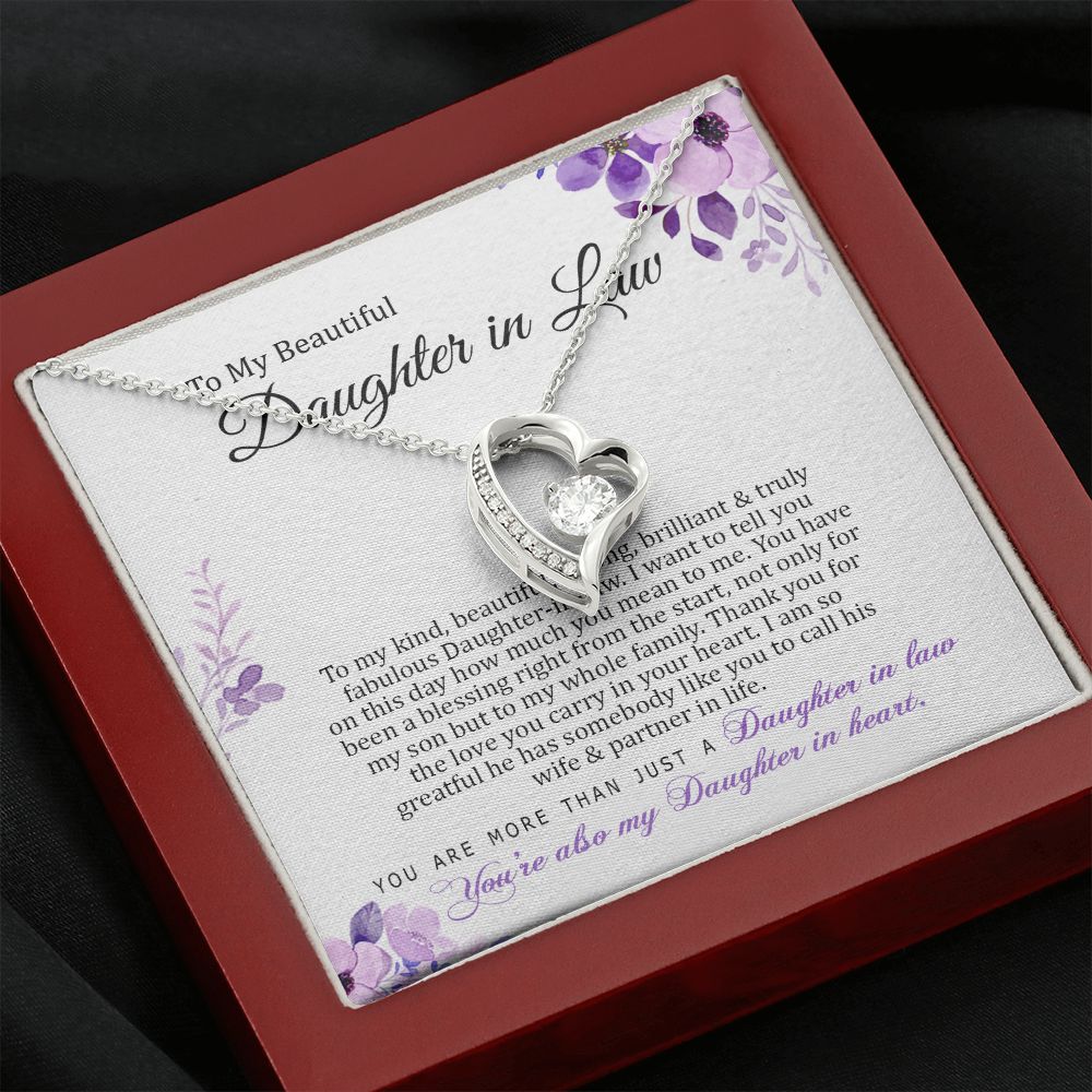 Daughter In Law - How Much You Mean To Me - Forever Love Necklace