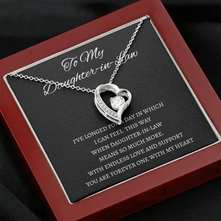 Daughter In Law - You Are Forever One - Forever Love Necklace - Charming Present