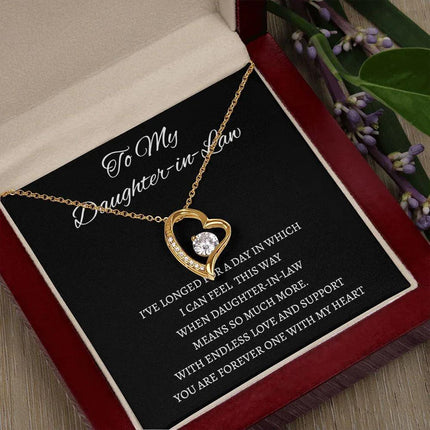 Daughter In Law - You Are Forever One - Forever Love Necklace - Charming Present