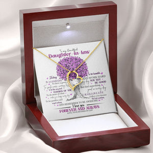 Daughter In Law - Mother In Law - Believe In Yourself - Forever Love Necklace